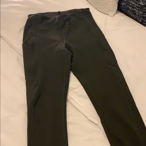 Lululemon fast and free 28” leggings in dark olive